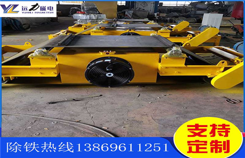 自卸式風(fēng)冷電磁除鐵器，貴州懸掛自卸式風(fēng)冷電磁除鐵器_選型_貴州懸掛自卸式風(fēng)冷電磁除鐵器公司多少錢參數(shù)工作原理生產(chǎn)價(jià)格工作原理_價(jià)格